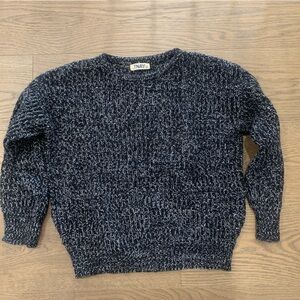 TNA Charcoal and White Knit Pullover